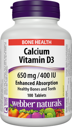 Vápnik (calcium) + Vitamín D3 650 mg /400 IU Forte